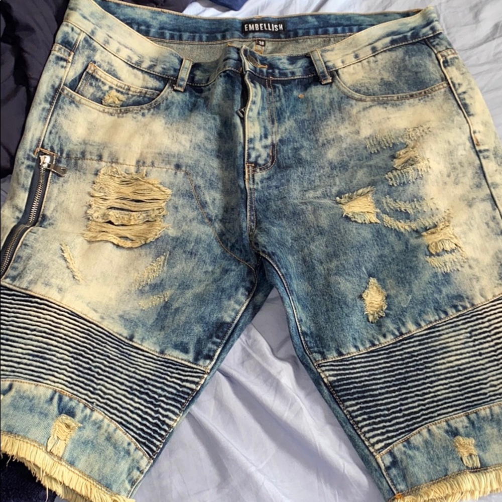 Denim shorts